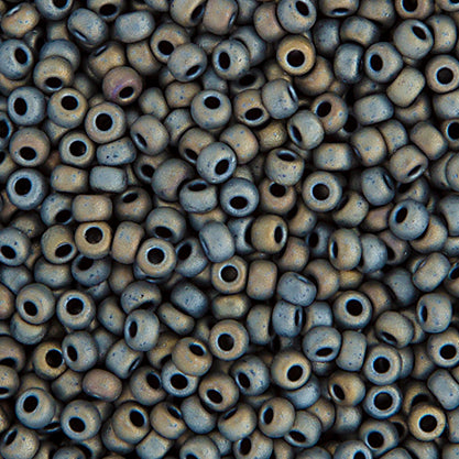 Miyuki Seed Bead 11/0 Tawny Gray Matte Metallic - 22g Vials