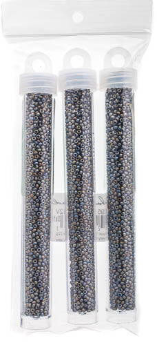 Miyuki Seed Bead 11/0 Tawny Gray Matte Metallic - 22g Vials