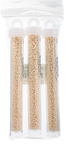 Miyuki Seed Beads Cream Opaque Matte - 22g Vials