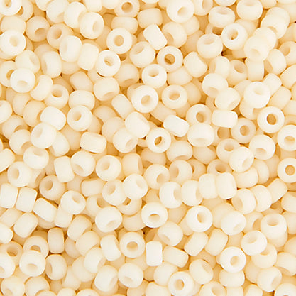 Miyuki Seed Beads Cream Opaque Matte - 22g Vials