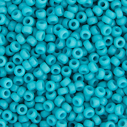 Miyuki Seed Bead 11/0 Turquoise Blue Opaque Matte Luster - 22g Vials