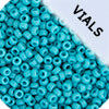 Miyuki Seed Bead 11/0 Turquoise Blue Opaque Matte Luster - 22g Vials