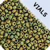 Miyuki Seed Bead 11/0 Light Olive Opaque Matte Luster - 22g Vials