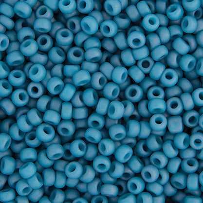 Miyuki Seed Bead 11/0 Light Denim Opaque Matte Luster - 22g Vials
