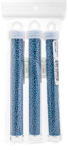 Miyuki Seed Bead 11/0 Light Denim Opaque Matte Luster - 22g Vials