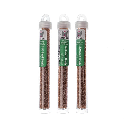 Miyuki Seed Beads Peach Blush Opaque - 22g Vials