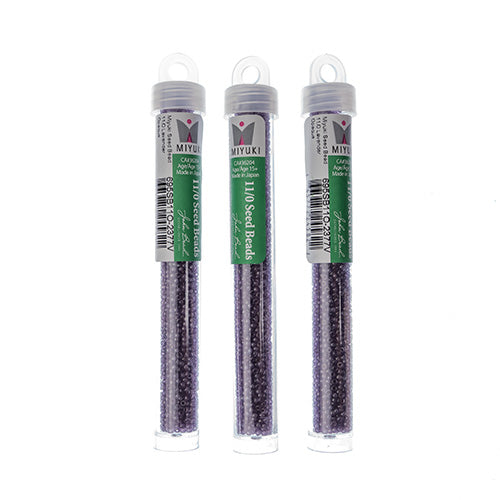 Miyuki Seed Beads Lavender Opaque - 22g Vials