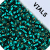 Miyuki Seed Bead 11/0 Teal Caribbean Silver Lined - 22g Vials