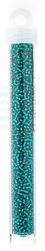 Miyuki Seed Bead 11/0 Teal Caribbean Silver Lined - 22g Vials