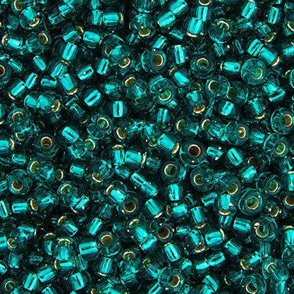 Miyuki Seed Bead 11/0 Teal Caribbean Silver Lined - 22g Vials