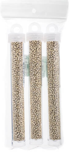 Miyuki Seed Beads Duracoat Galvanized Silver - 22g Vials