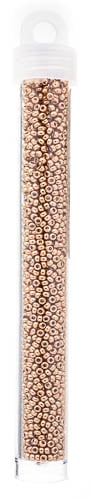 Miyuki Seed Bead 8/0 Duracoat Galvanized Champagne - 22g Vials