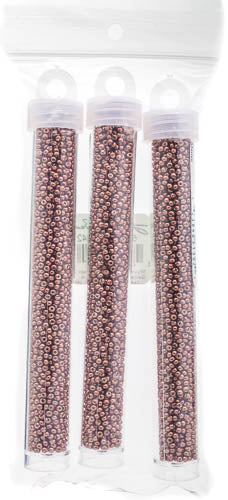 Miyuki Seed Bead 11/0 Duracoat Galvanized Dark Mauve - 22g Vials