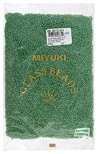 Miyuki Seed Bead 11/0 Duracoat Galvanized Dark Mint Green 250g