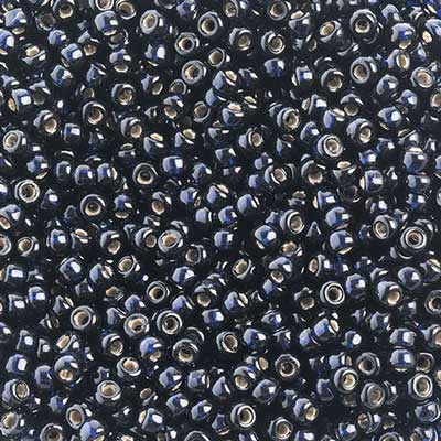 Miyuki Seed Bead Duracoat Silver Lined Indigo Navy Blue - 22g Vials