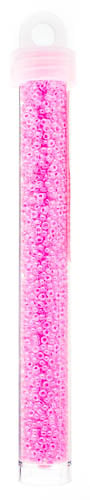 Miyuki Seed Bead 11/0 Color Lined Pink Luminous Neon Color - 22g Vials