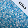 Miyuki Seed Bead 11/0 Color Lined Light Blue Luminous Neon Color - 22g Vials