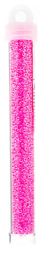 Miyuki Seed Bead 11/0 Color Lined Hot Pink Luminous Neon Color - 22g Vials