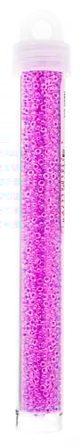 Miyuki Seed Bead 11/0 Color Lined Purple Luminous Neon Color - 22g Vials
