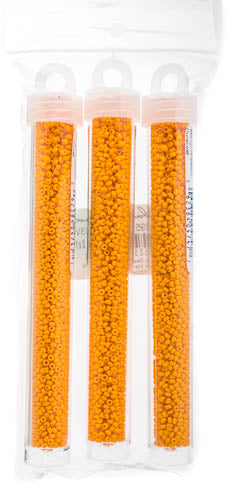 Miyuki Seed Beads Yellow Marigold Opaque Duracoat - 22g Vials