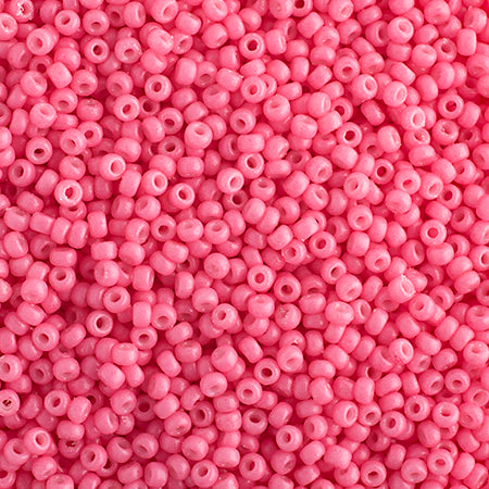 Miyuki Seed Bead Bubblegum Pink Opaque Duracoat - 22g Vials