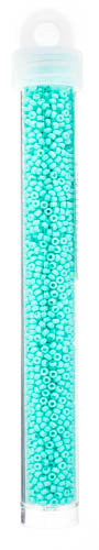 Miyuki Seed Bead Aquamarine Opaque Duracoat - 22g Vials