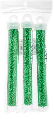 Miyuki Seed Beadd Spring Green Opaque Duracoat - 22g Vials
