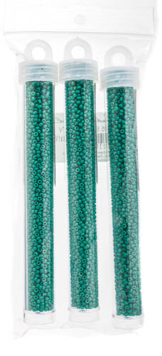 Miyuki Seed Beadd Spanish Palms Green Opaque Duracoat - 22g Vials