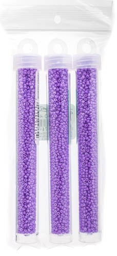 Miyuki Seed Bead Light Orchid Opaque Duracoat - 22g Vials