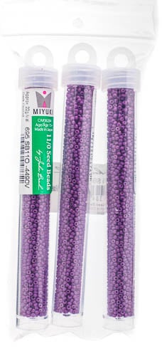 Miyuki Seed Bead Dark Orchid Opaque Duracoat - 22g Vials