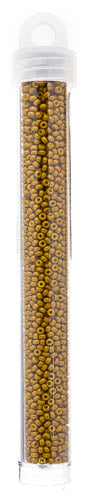 Miyuki Seed Beads Green Olive Opaque Duracoat - 22g Vials