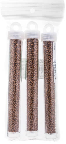 Miyuki Seed Beads Sienna Opaque Duracoat - 22g Vials