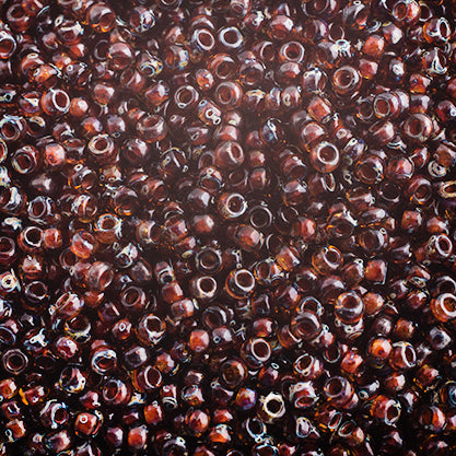 Miyuki Seed Bead 11/0 Transparent Dark Topaz Picasso - 22g Vials