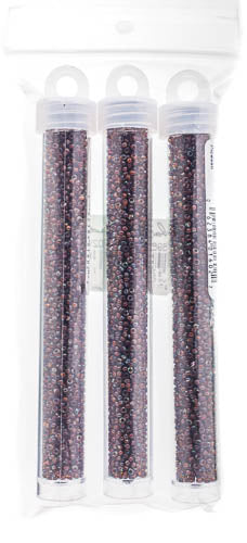 Miyuki Seed Bead 11/0 Transparent Dark Topaz Picasso - 22g Vials