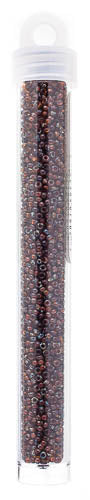 Miyuki Seed Bead 11/0 Transparent Dark Topaz Picasso - 22g Vials