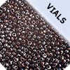Miyuki Seed Bead 11/0 Transparent Flame Red Picasso - 22g Vials