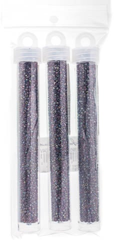 Miyuki Seed Bead 11/0 Transparent Ruby Picasso - 22g Vials