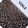 Miyuki Seed Bead 11/0 Opaque Black Picasso - 22g Vials