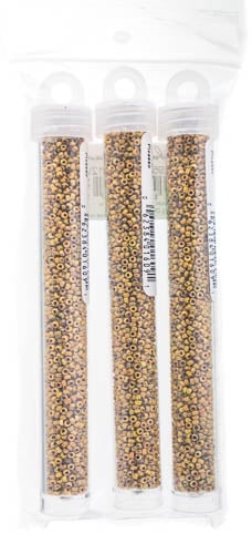 Miyuki Seed Bead Opaque Yellow Picasso - 22g Vials