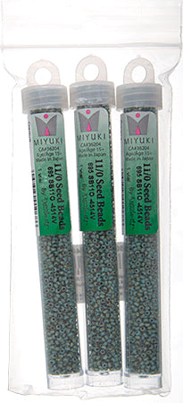 Miyuki Seed Beads Picasso Turquoise - 22g Vials