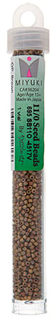 Miyuki Seed Beads Opaque Brown Picasso - 22g Vials