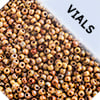 Miyuki Seed Beads Opaque Brown Picasso - 22g Vials