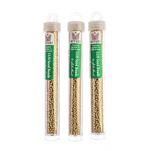 Miyuki Seed Beads Frosted Glazed/Rainbow Pearl Matte AB - 22g Vials