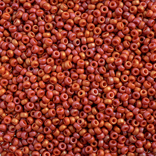 Miyuki Seed Beads Frosted Glazed/Rainbow Pink Fuchsia Matte AB - 22g Vials