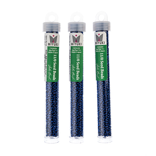 Miyuki Seed Bead 11/0 Duracoat Galvanized Navy Blue - 22g Vials