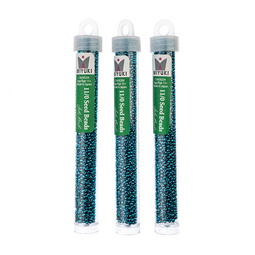 Miyuki Seed Bead 11/0 Duracoat Galvanized Peacock Blue - 22g Vials