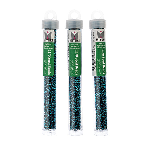 Miyuki Seed Bead 11/0 Duracoat Galvanized Dark Teal - 22g Vials