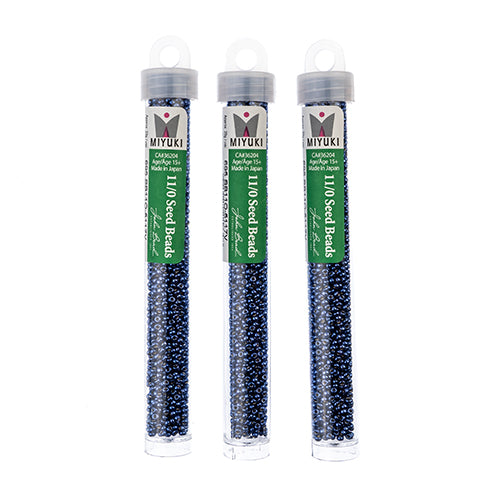 Miyuki Seed Bead 11/0 Duracoat Galvanized Dark Sapphire - 22g Vials
