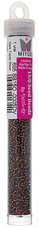 Miyuki Seed Beads Dark Topaz Silver Lined - 22g Vials