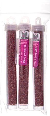 Miyuki Seed Beads Ruby Silver Lined - 22g Vials